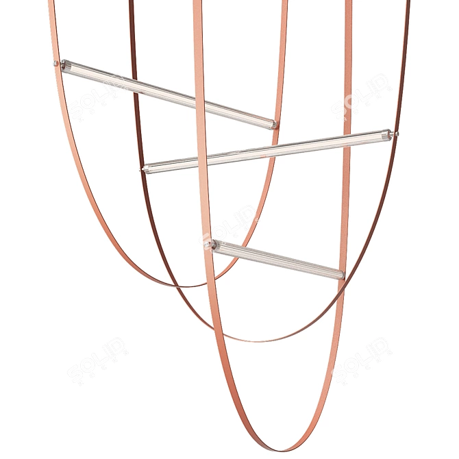 Sleek Minimalist Pendant Lamp "NUTTA 3D model image 1