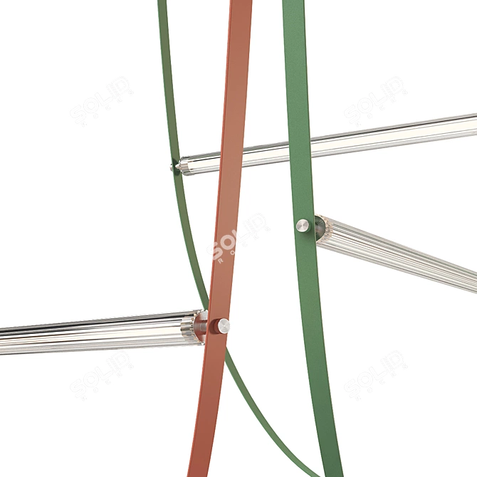 Sleek Minimalist Pendant Lamp "NUTTA 3D model image 3