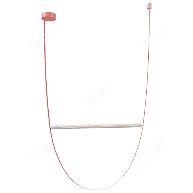 Sleek Minimalist Pendant Lamp "NUTTA 3D model image 4