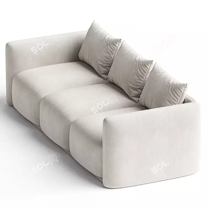 Elegant Somerset Sofa: FBX Format 3D model image 2