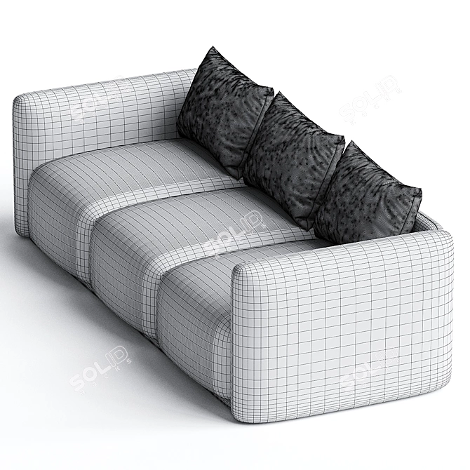 Elegant Somerset Sofa: FBX Format 3D model image 3