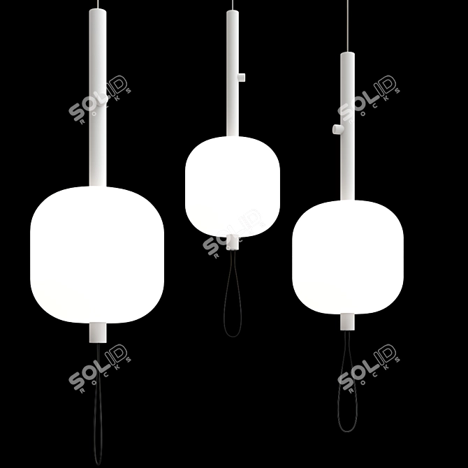 Elegant MOTUS Suspension Lamp 3D model image 3
