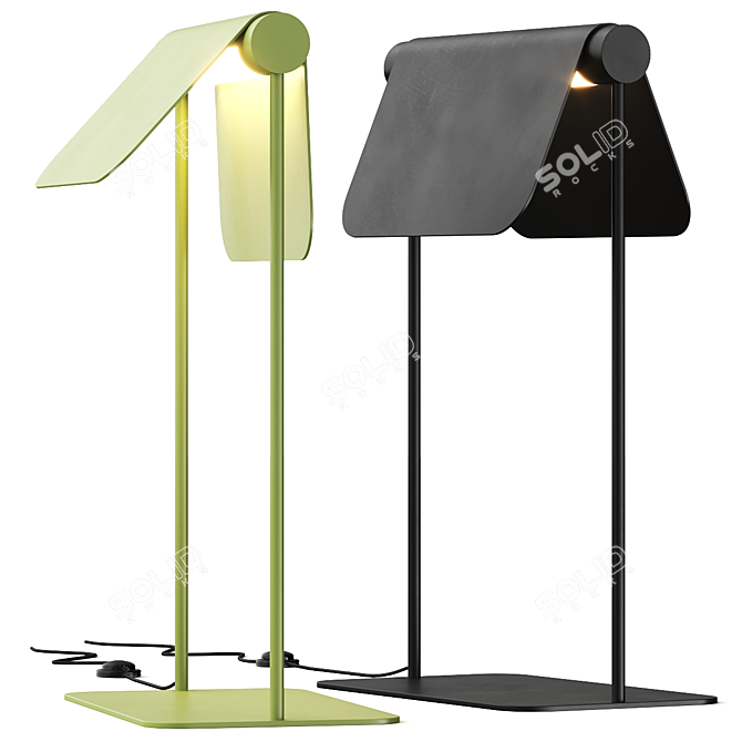 Nordic Design Free-Standing Lamp 3D model image 1