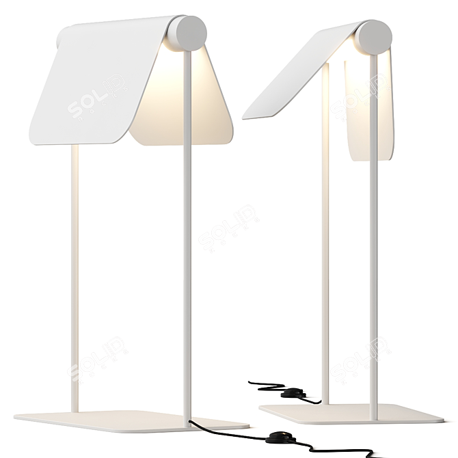 Nordic Design Free-Standing Lamp 3D model image 2