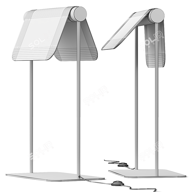 Nordic Design Free-Standing Lamp 3D model image 4