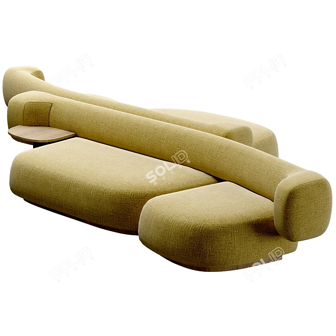 Sculptural Living Stones Sofa 3D model image 2