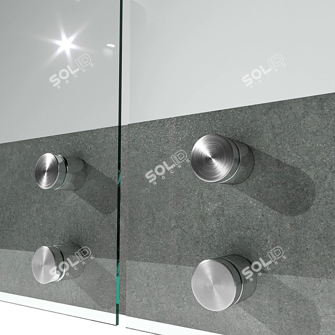 Versatile Balustrade and Glass Elements 3D model image 6