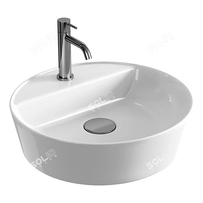 Elegant Fontana Basin: Stylish Sophistication 3D model image 1