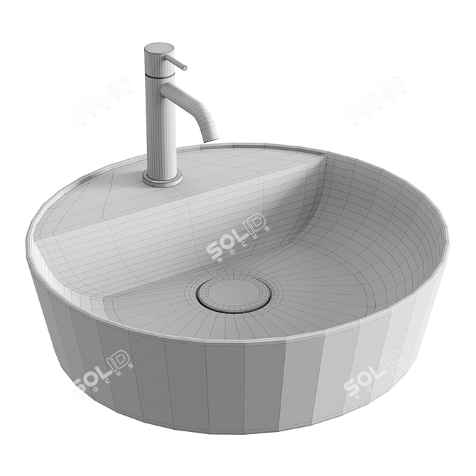 Elegant Fontana Basin: Stylish Sophistication 3D model image 4