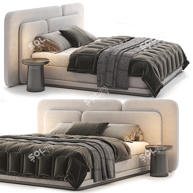 Hadrian Bed 3dsMax Vray Corona 3D model image 2