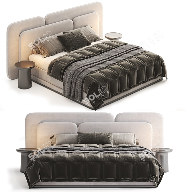 Hadrian Bed 3dsMax Vray Corona 3D model image 4
