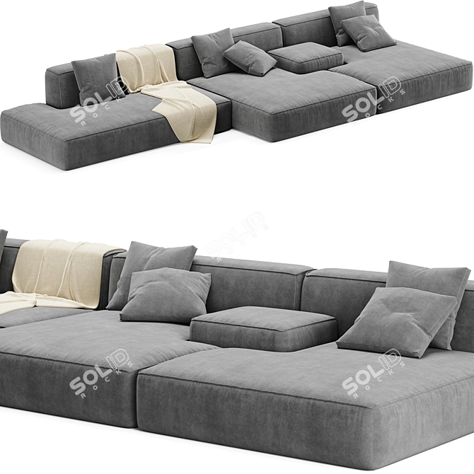 Lema Cloud Modular Sofa: Versatile Comfort 3D model image 1