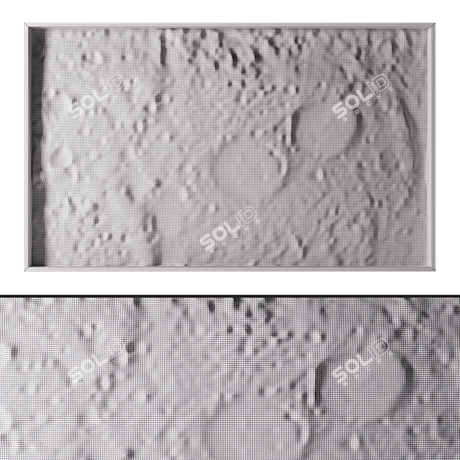 Lunar Surface Wall Decor 3D model image 5