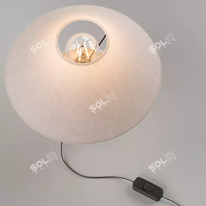 Thena Ceramic Urban Table Lamp 3D model image 3