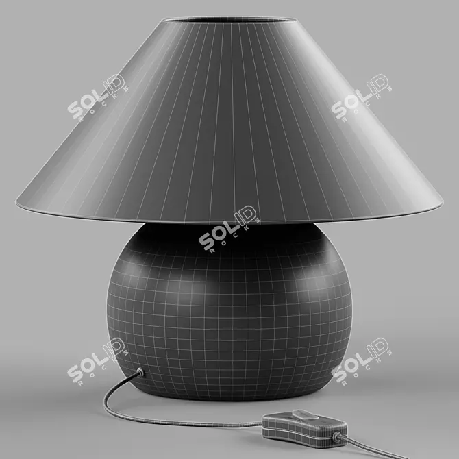 Thena Ceramic Urban Table Lamp 3D model image 4