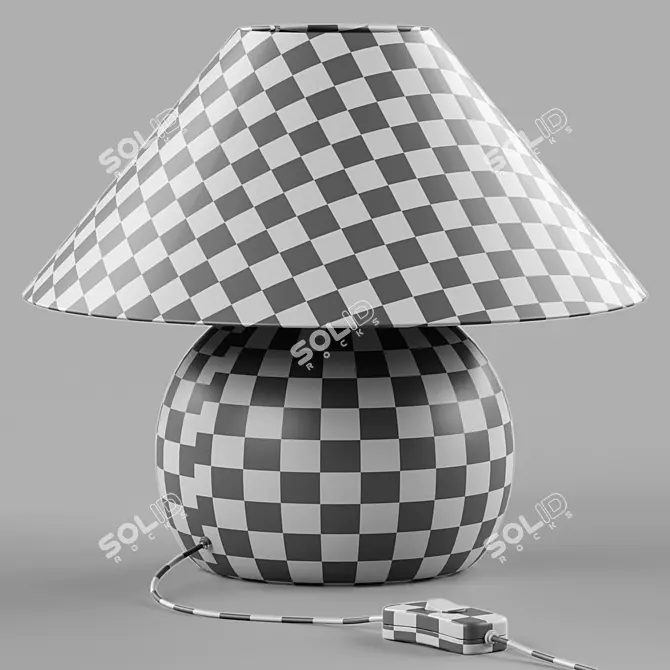 Thena Ceramic Urban Table Lamp 3D model image 5