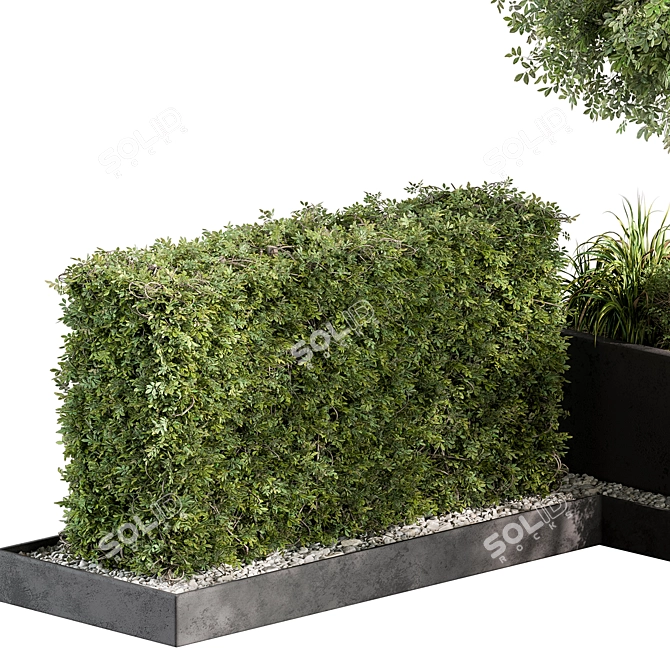 Outdoor Plant Box Garden - 540 3D model image 4