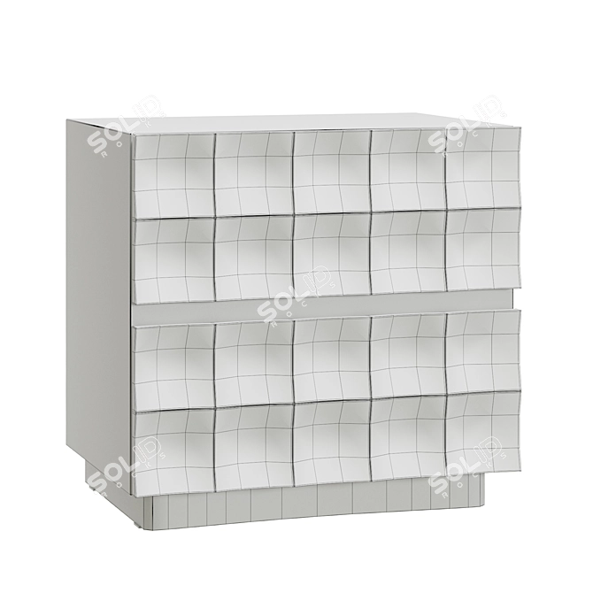 Elegant Luisa Pedestals Set 3D model image 4