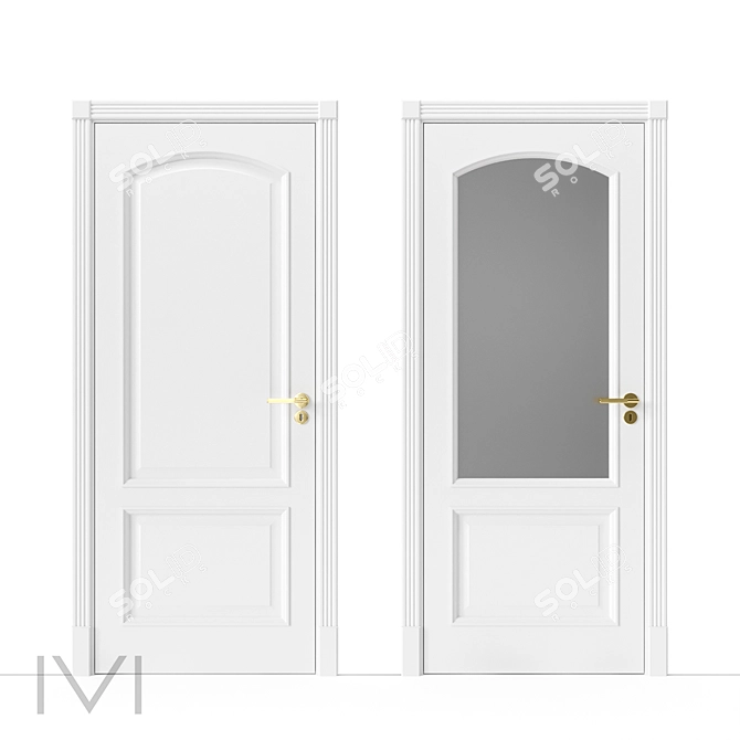 VIVOMOBILI London Doors: Versatile Styling 3D model image 1