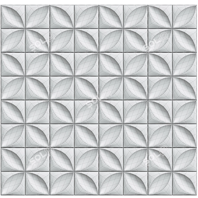 Modern 3D Wall Panels 3D model image 2