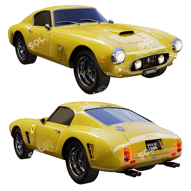 Ferrari 250GT 3D Model Kit 3D model image 5