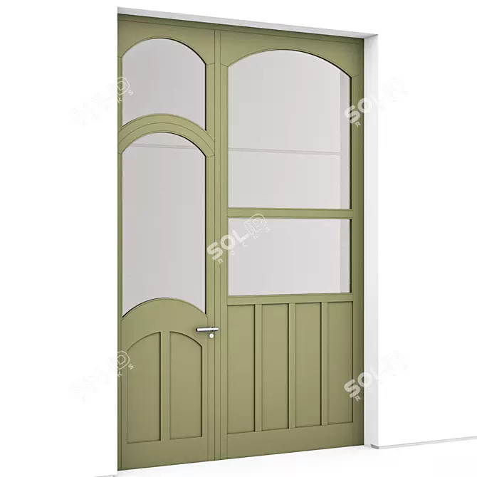 Corona Aluminium Door 355 Render 3D model image 2