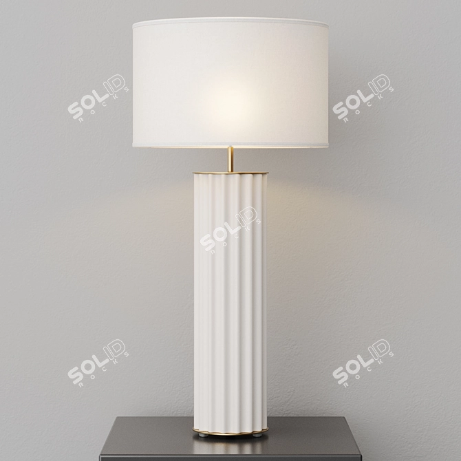 Sleek Desk Lamp Onica Black 3D model image 5