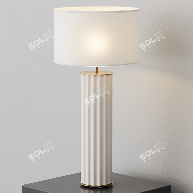 Sleek Desk Lamp Onica Black 3D model image 6