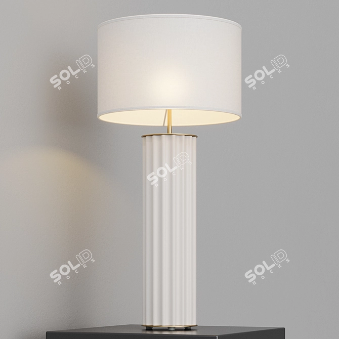 Sleek Desk Lamp Onica Black 3D model image 7