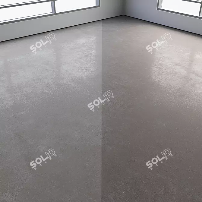 Polished Concrete Flooring in Various Colors 3D model image 3