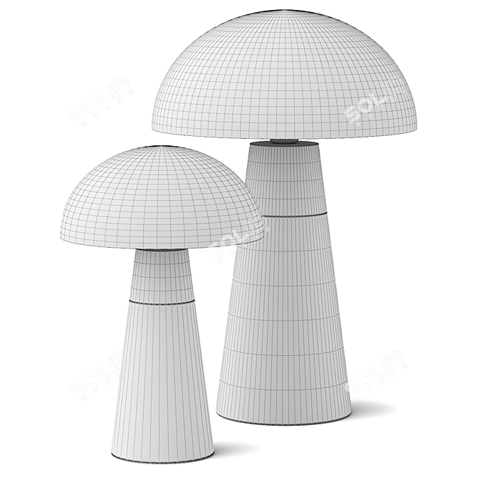 Modern Brooklyn Lambert Table Lamp 3D model image 4