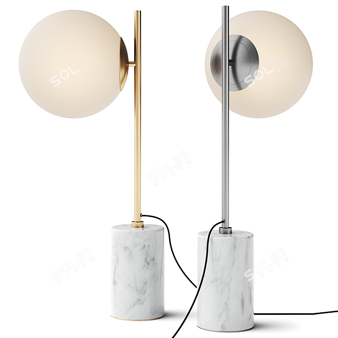 Elegant Cantona Table Lamp 3D model image 1