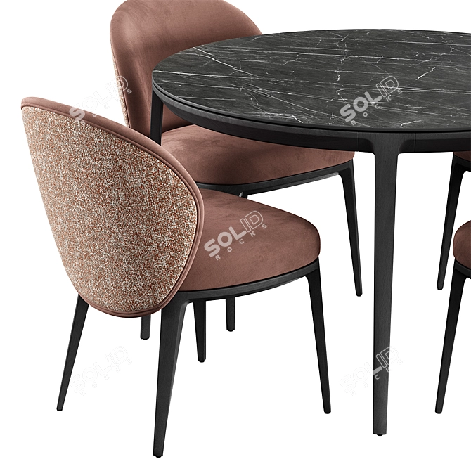 Modern Playground Dining Table & Chairs 3D model image 4