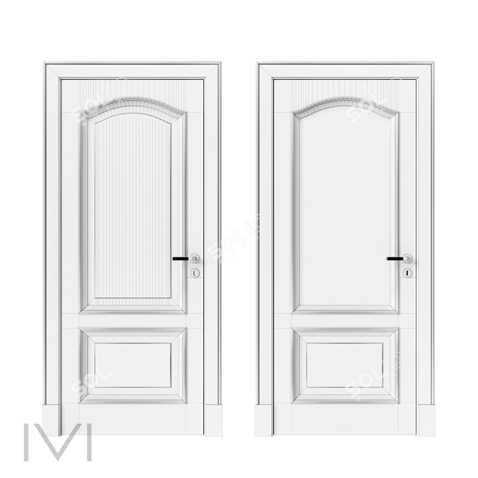 Vienna Series Interior Doors 3D model image 4