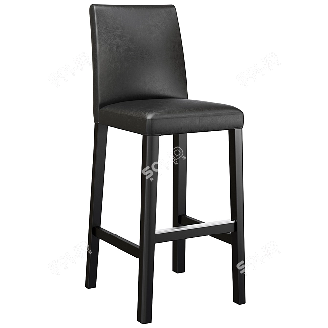 Elegant Bergmund Bar Stool 3D model image 2