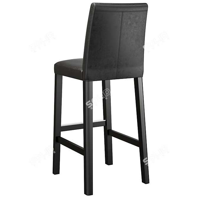 Elegant Bergmund Bar Stool 3D model image 3