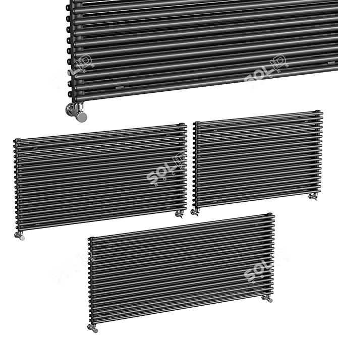 Zehnder Kleo Tube Radiator Collection 3D model image 1