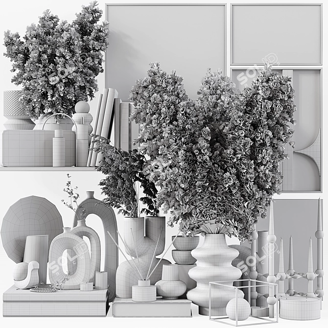 Elegant Decor Set with 3Dmax 3D model image 6