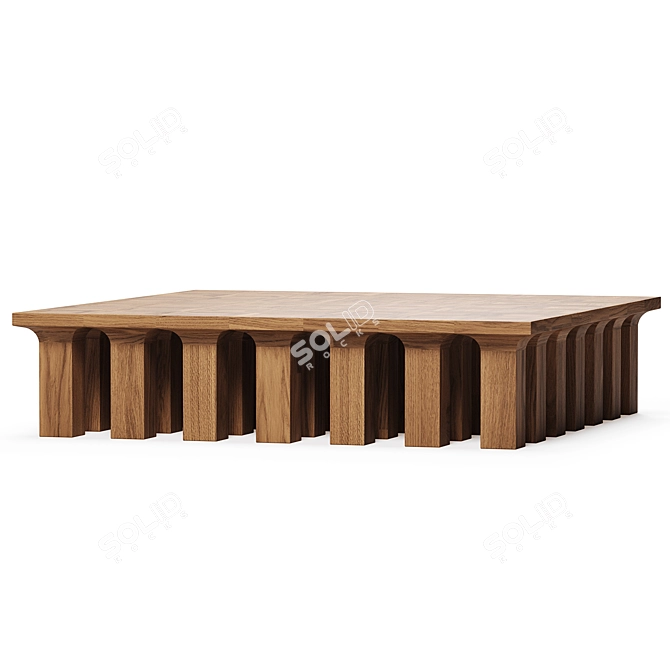 Sleek Arcus Coffee Table Collection 3D model image 3