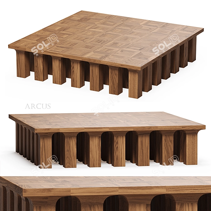 Sleek Arcus Coffee Table Collection 3D model image 5