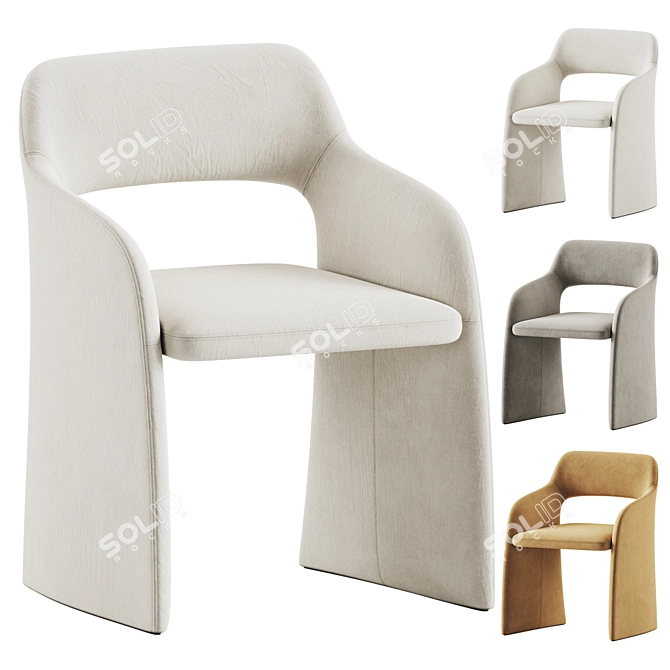 Modern Compact Lounge Chair 3D model image 1