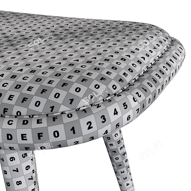 Frato Brasilia Stylish Modernist Stool 3D model image 6