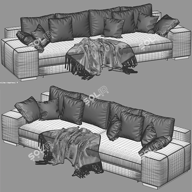 Sophisticated Minotti Daniels Render 3D model image 5