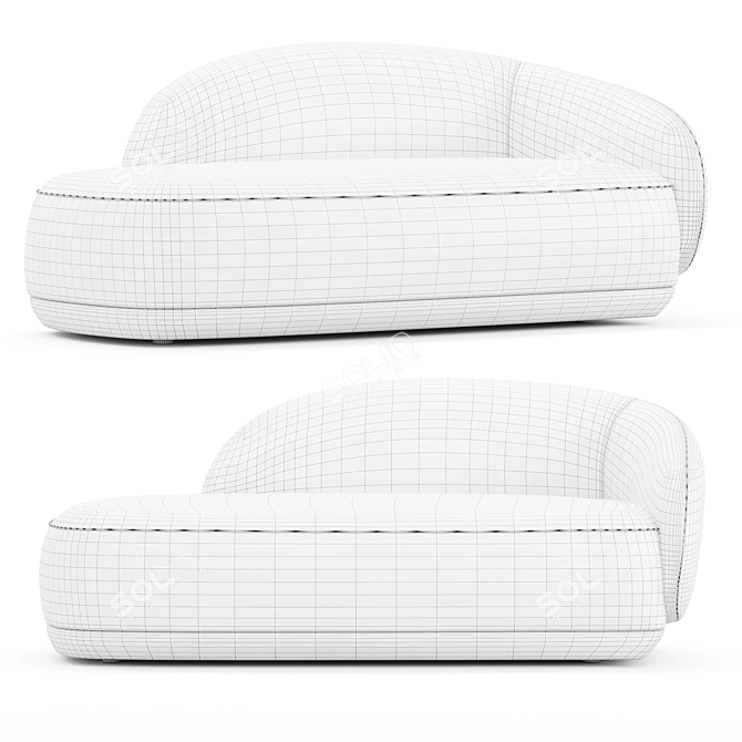 Modern Bolzano Longue Sofa divine 3D model image 3