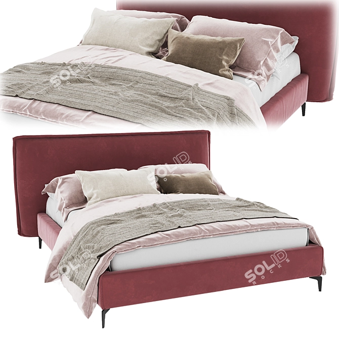 Title: Dream Sophie Bedframe 3D model image 1