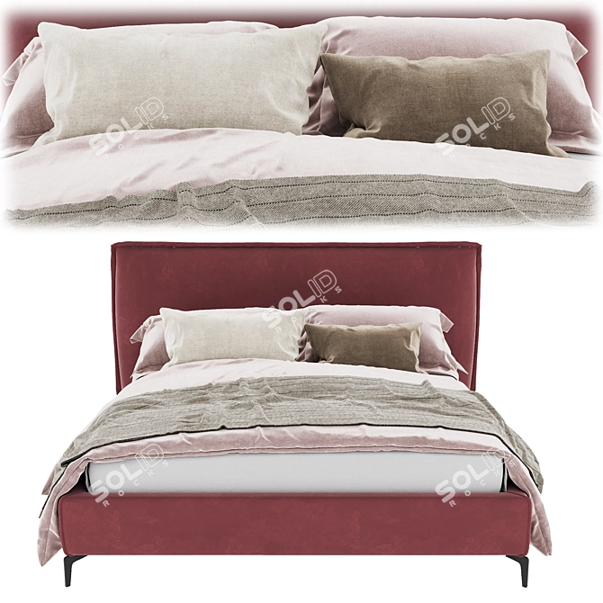 Title: Dream Sophie Bedframe 3D model image 2