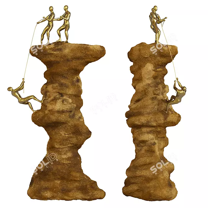 Kare Design Rock Climber Art 3D model image 1