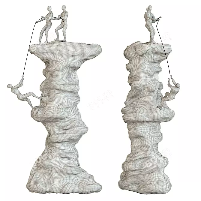 Kare Design Rock Climber Art 3D model image 2