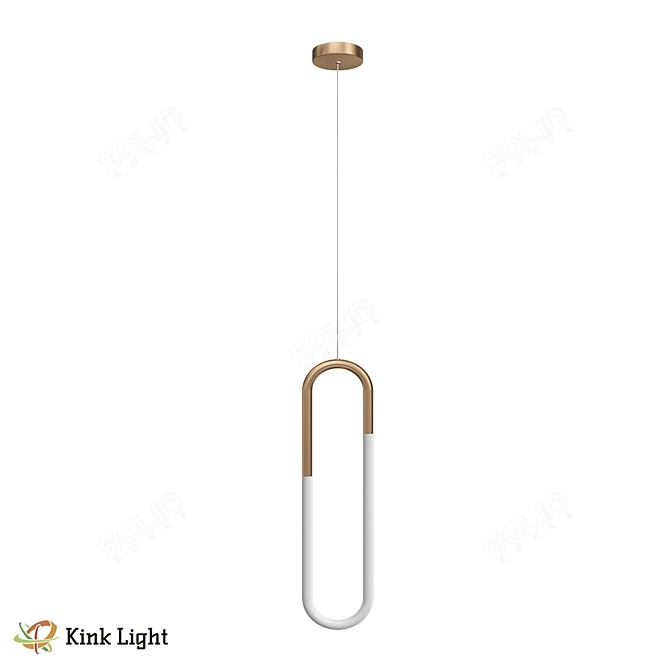 Kanto Gold LED Pendant Light 3D model image 1