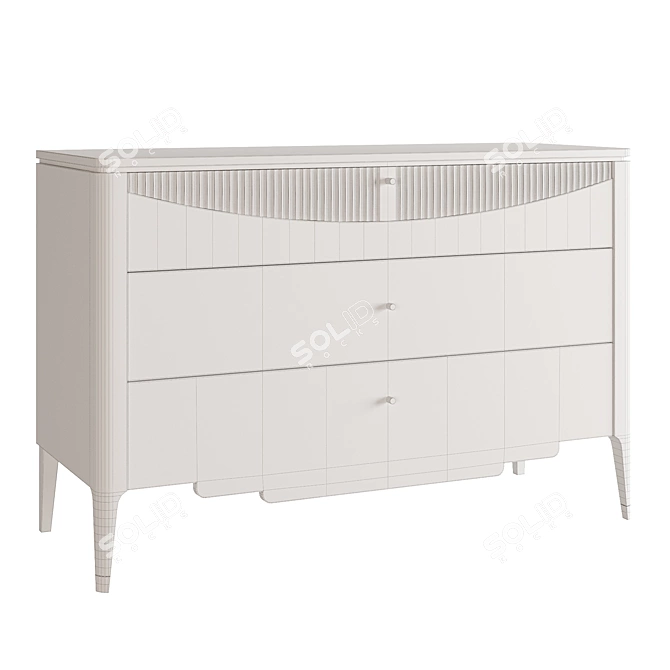 Carpanese 3-Drawer Chest, Furnishings 3D model image 6